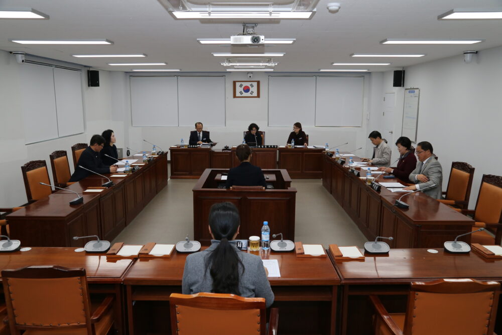 창원시의회의 의사일정 의회운영위원회